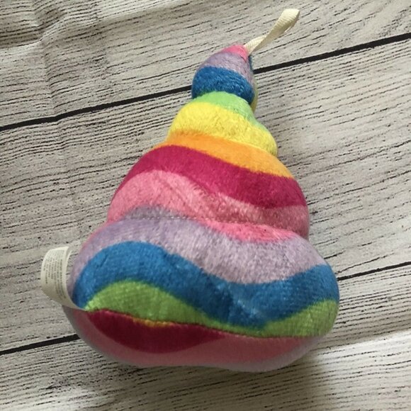 Rainbow Emoji Poop Plush 6” Ornament - Picture 2 of 3